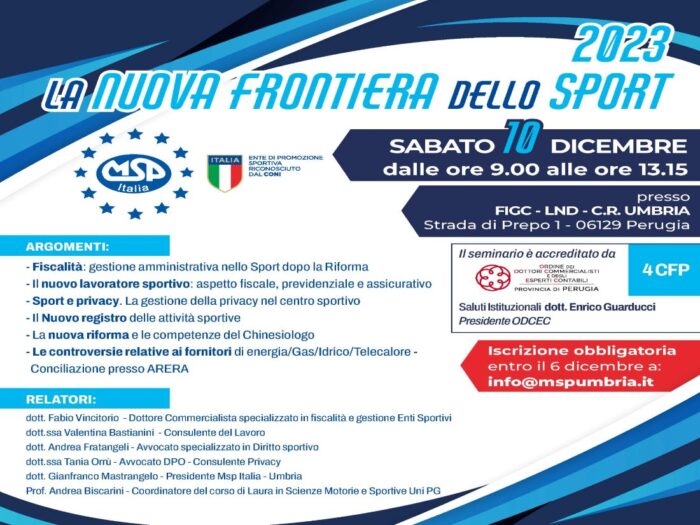 La nuova frontiera dello Sport 2023