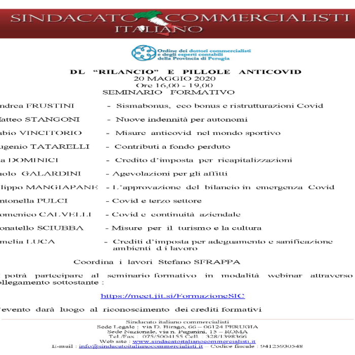 Convegno sindacato italiano commercialisti